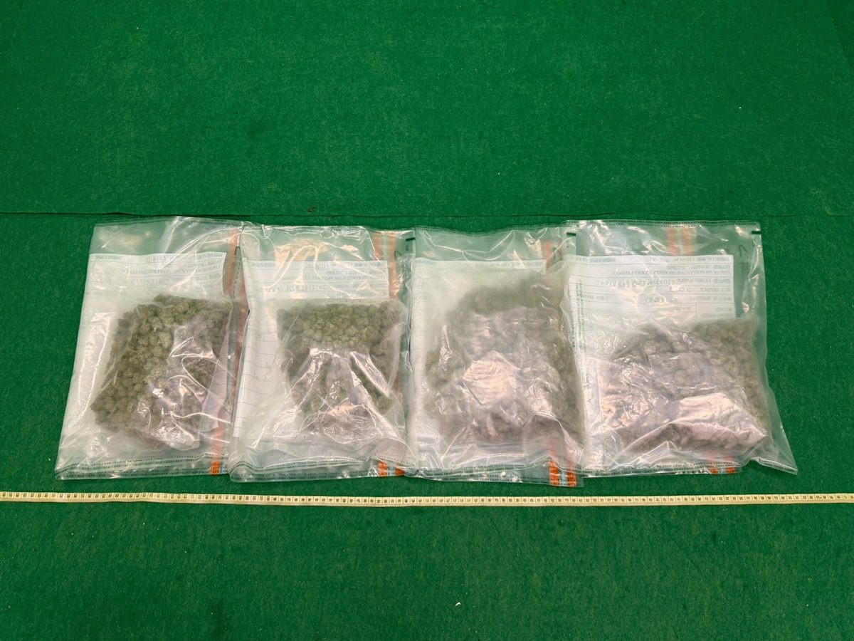 機場連破兩宗販毒案 檢七公斤大麻花