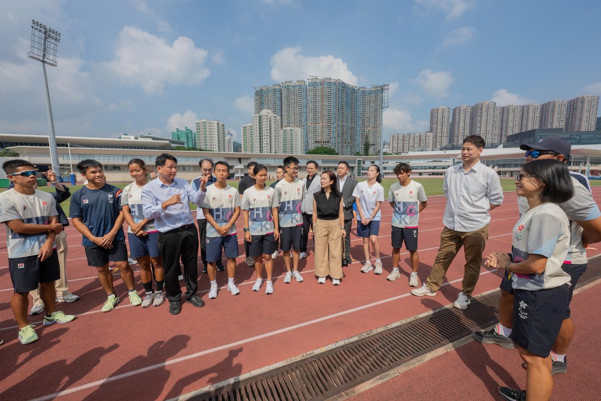 立法會委員訪體院為亞殘運港將打氣